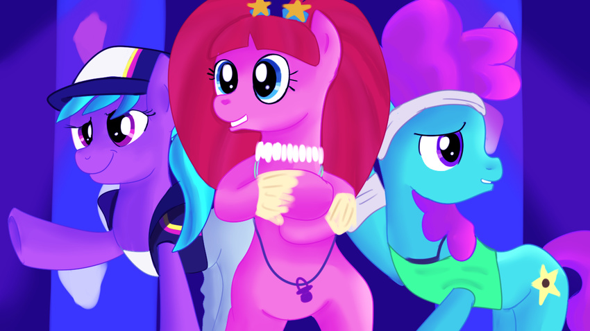 2016 azure_velour_(mlp) cutie_mark earth_pony equine female feral flashdancer friendship_is_magic group hair horse jbond mammal my_little_pony pacific_glow_(mlp) pony