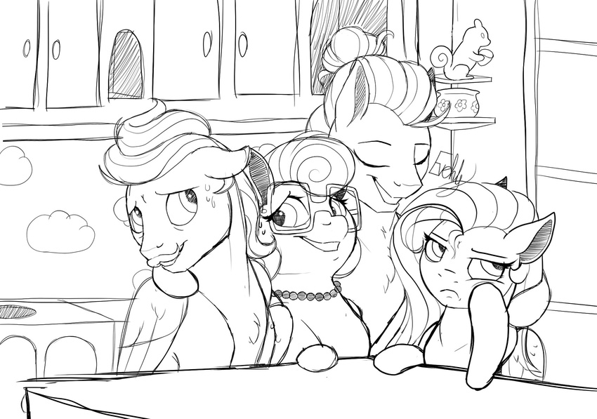 2016 annoyed brother brother_and_sister daughter equine evehly eyewear family father father_and_daughter father_and_son female fluttershy_(mlp) friendship_is_magic glasses group male mammal mother mother_and_daughter mother_and_son my_little_pony parent pegasus sibling sister sketch son wings zephyr_breeze_(mlp)