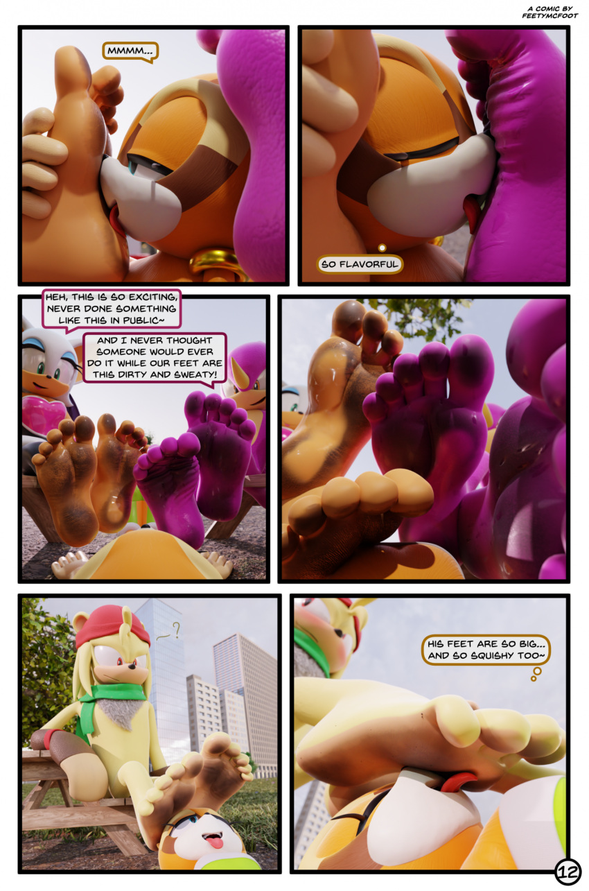 3d_(artwork) 3drender accent anthro australian barefoot bark_the_polar_bear big_feet blush cleaning_feet comic dialogue digital_media_(artwork) dirty_feet dominant dominant_male duo espio_the_chameleon feet feetymcfoot female female/female female_licking_male foot_fetish foot_focus foot_lick foot_on_face foot_on_head foot_play furry group hi_res humanoid_feet humiliation knuckles_the_echidna licking male male/female male_feet marine_the_racoon outside paws plantigrade presenting rouge_the_bat sandwiched sega soles sonic_the_hedgehog_(series) submissive submissive_female teasing teasing_with_feet toes tongue tongue_bath tongue_on_foot tongue_out vector_the_crocodile