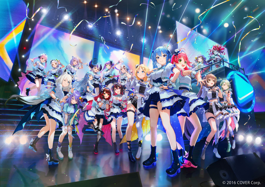 6+girls absurdres highres hololive hololive_english hololive_indonesia matsuo_shogo multiple_girls tagme