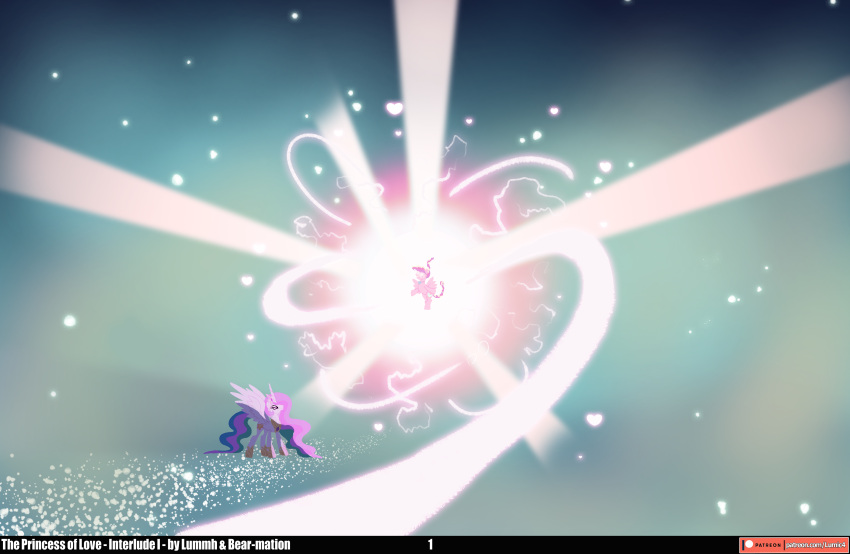 &lt;3 absurd_res bearmationad bright_light chilllum duo ears_up equid equine female feral floating friendship_is_magic glowing glowing_eyes hasbro hi_res horn light light_ball light_beam mammal my_little_pony narrowed_eyes pegasus princess_cadance_(mlp) princess_celestia_(mlp) regalia spread_wings standing white_eyes winged_unicorn wings