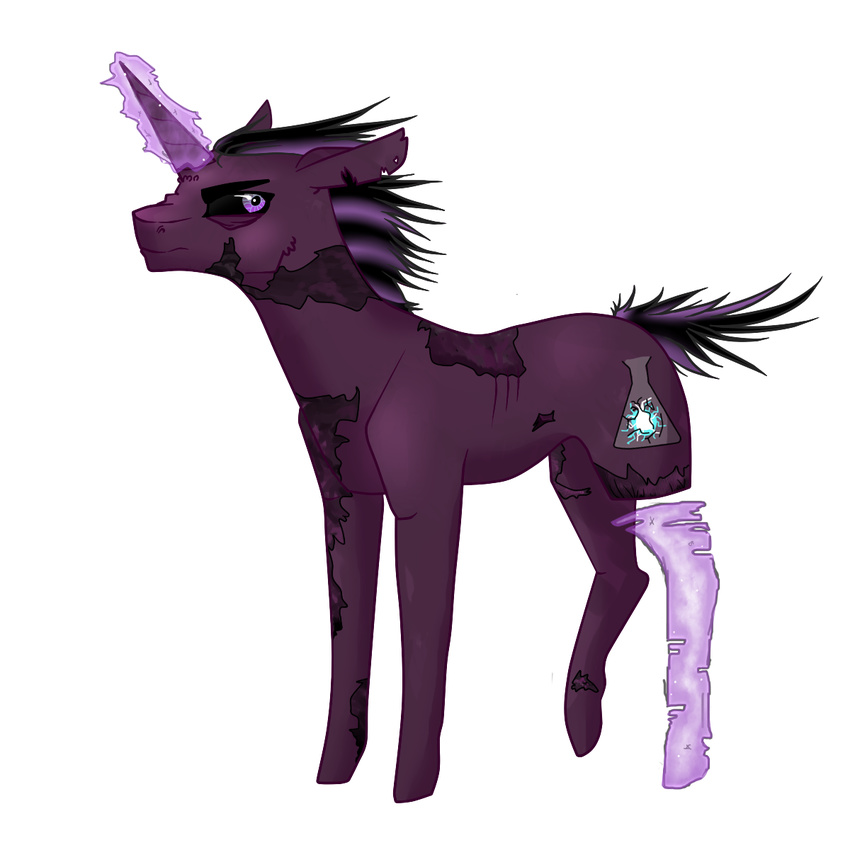 amputee anorexia burns colored destiny_mark equestria equine fallout fallout_equestria fan_character fo:e ghoul hair horn magic male mammal mark my_little_pony safe scar twisted_science undead unicorn video_games