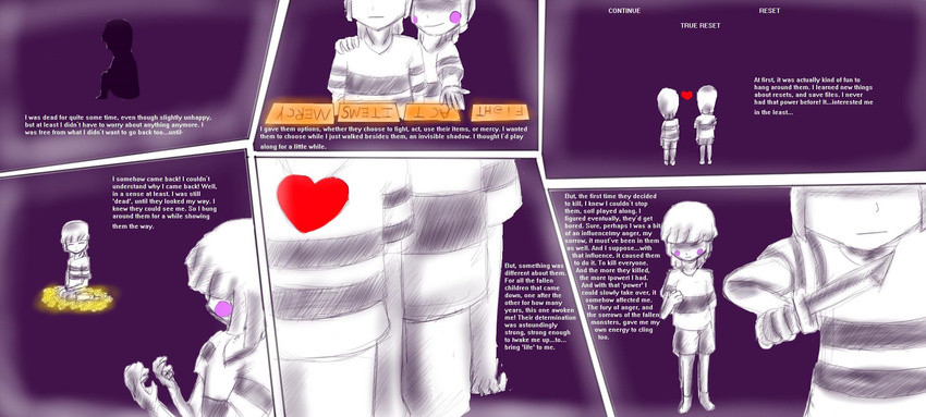 animextremex chara_(undertale) child comic english_text flower human mammal plant soul text undertale video_games young