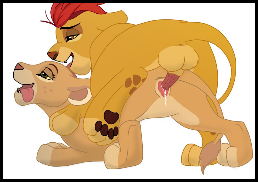 balls cub disney duo erection feline female feral fur kion lion mammal penis pussy the_lion_guard the_lion_king tiifu young