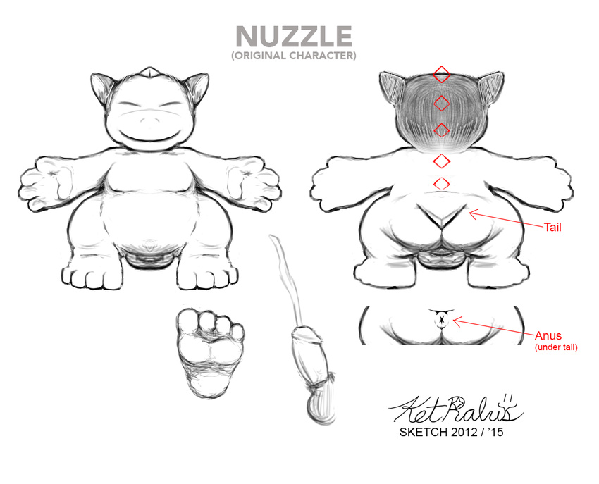 2015 cum erection ket_ralus male nuzzle_(character) sketch