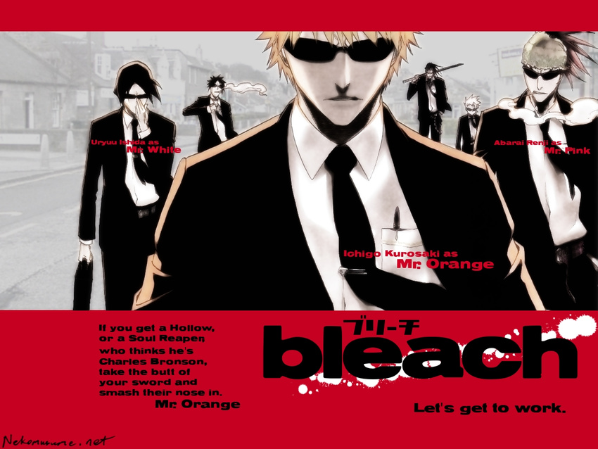 abarai_renji bleach hisagi_shuuhei hitsugaya_toushirou ishida_uryuu kurosaki_ichigo shiba_ganju zaraki_kenpachi