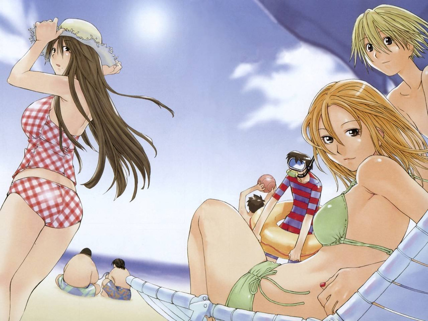 beach genshiken kasukabe_saki kio_shimoku kousaka_makoto kugayama_mitsunori madarame_harunobu ohno_kanako sasahara_kanji tanaka_souichirou