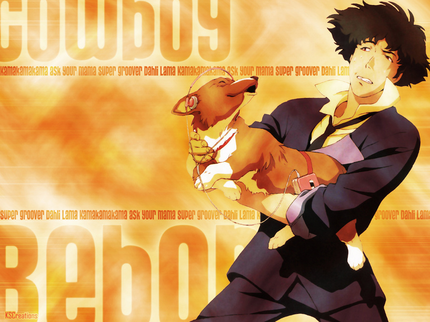 cowboy_bebop dog ein headphones spike_spiegel