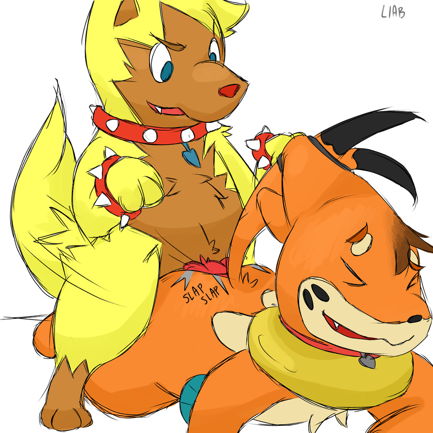 2016 anal anal_penetration buizel canine collar digital_media_(artwork) domination feral interspecies livesinabag_(artist) male male/male mammal nintendo penetration penis pok&eacute;mon poochyena video_games