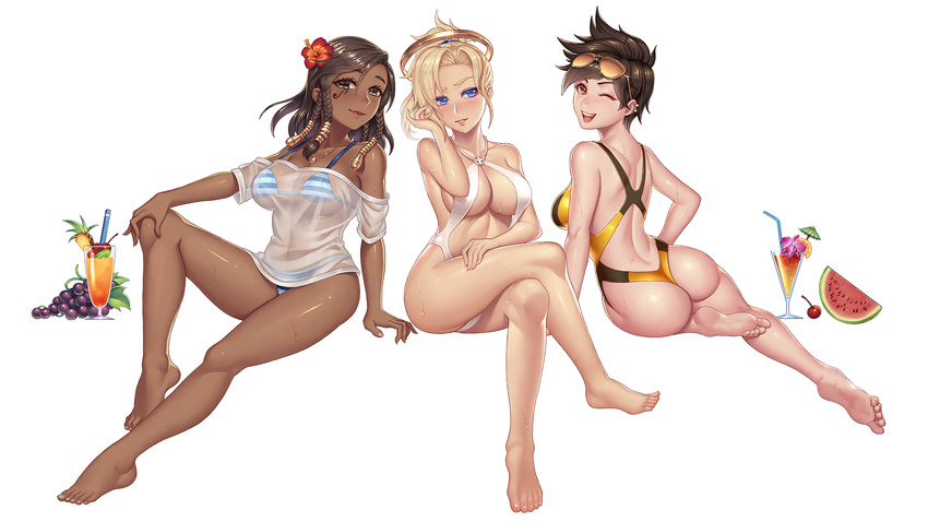 bikini leaf98k mercy_(overwatch) overwatch swimsuit