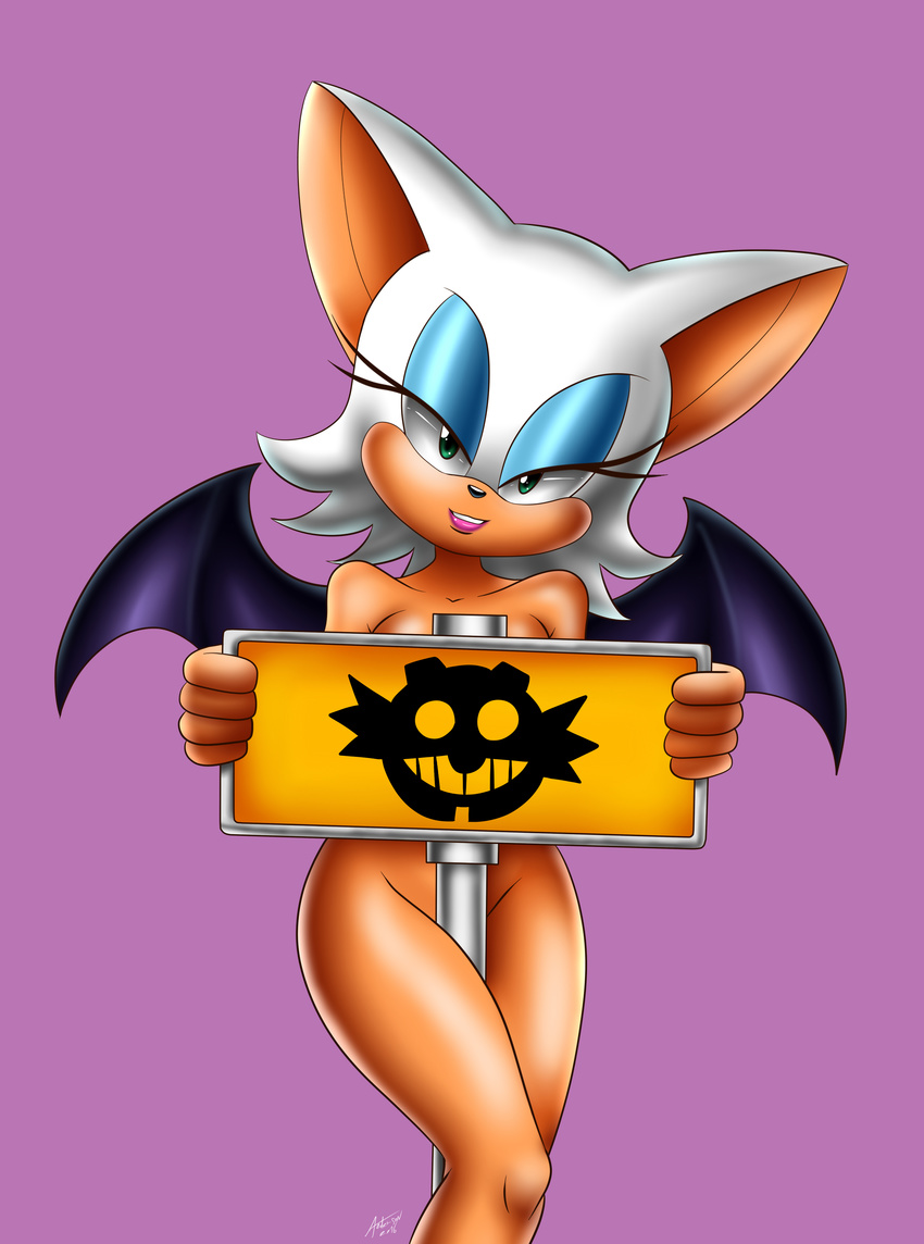 2016 absurd_res andersonicth anthro bat big_breasts breasts female hi_res mammal nude rouge_the_bat solo sonic_(series)
