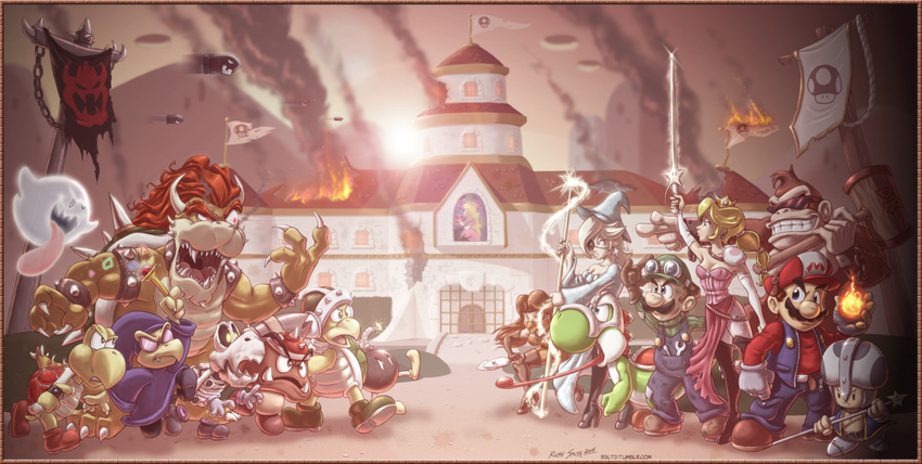 blooper bob-omb boo bowser bullet_bill donkey_kong dry_bones goomba hammer_bro kamek koopa_troopa luigi mario mario_(series) nintendo princess_daisy princess_peach rosetta_(mario) star super_mario_bros. super_mario_galaxy super_mario_land toad yoshi