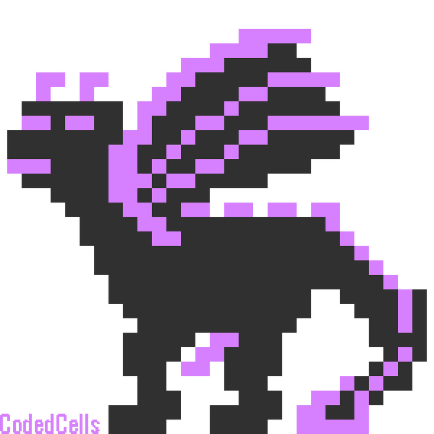 2016 codedcells digital_media_(artwork) dragon penis pixel_(artwork)