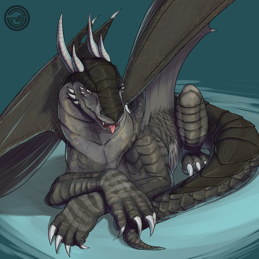 any cuddling demon dragon fantasy horn rock size unspecified-any wings