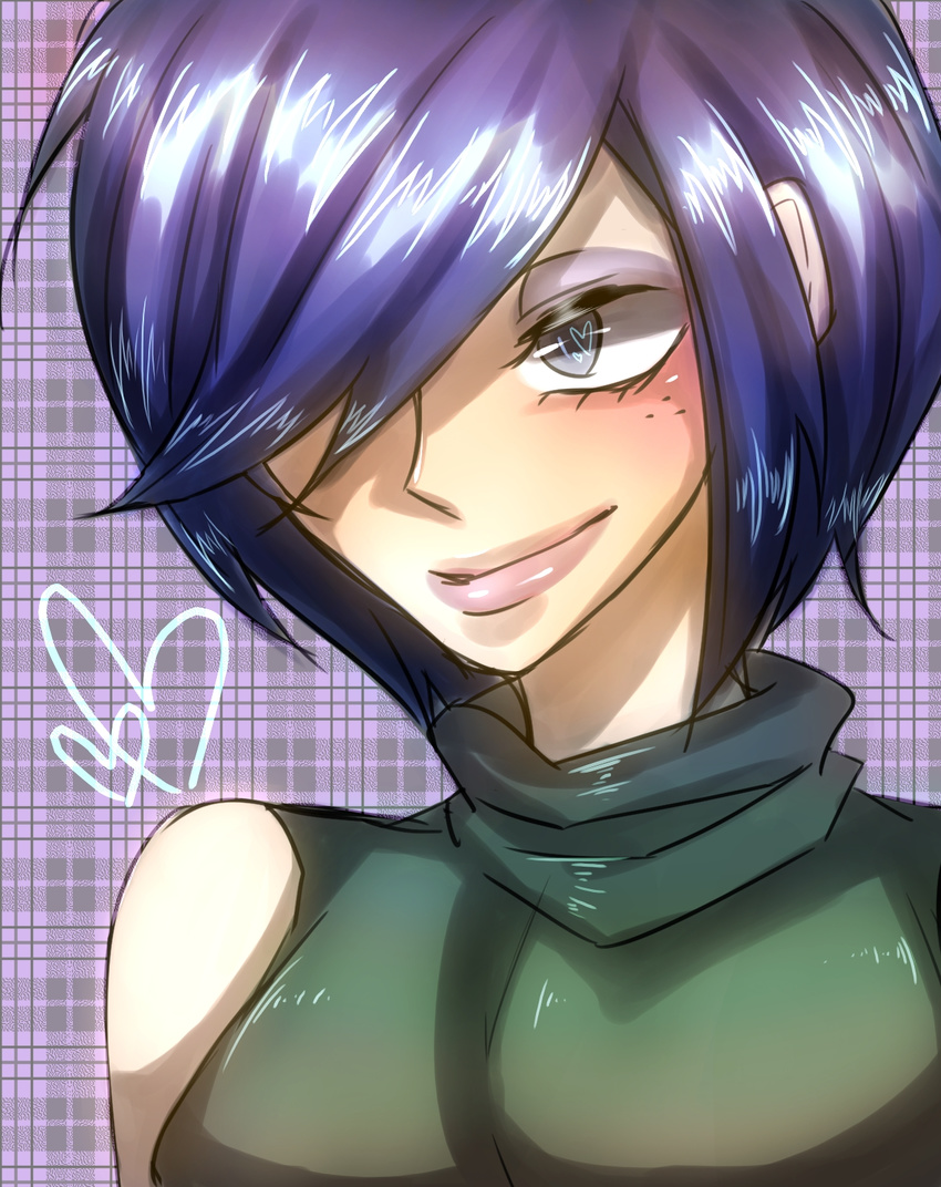 1girl blue_hair ed_edd_n_eddy hair_over_one_eye lipstick marie_kanker short_hair