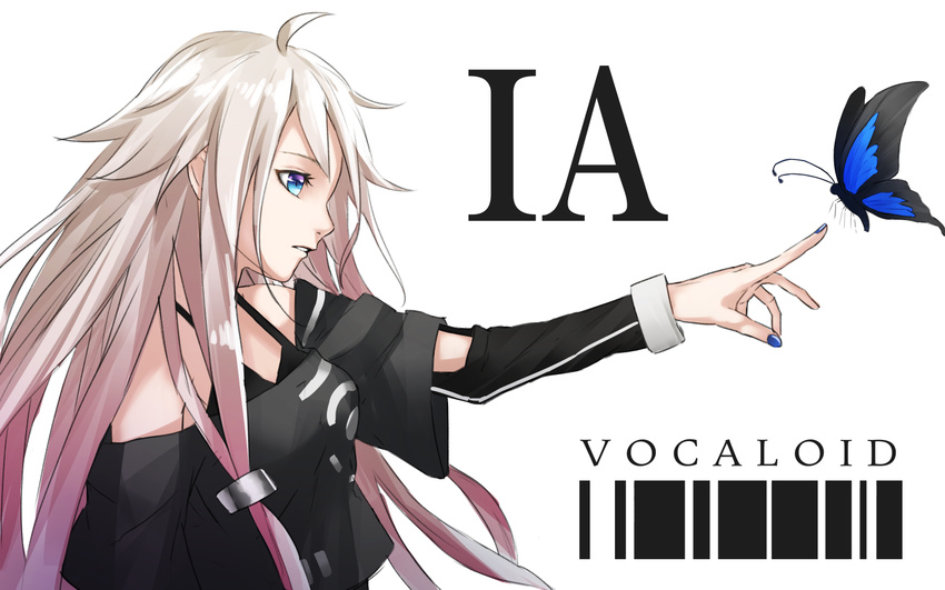 blue_eyes butterfly ia long_hair sugi_214 vocaloid