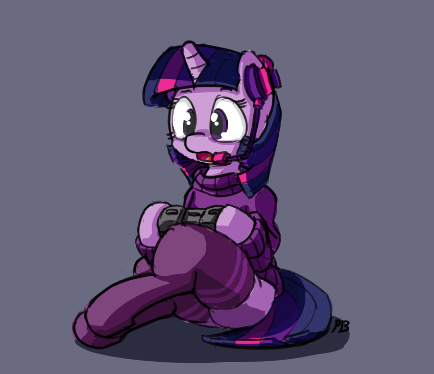 clothed clothing equine female friendship_is_magic gaming general: hair horn legwear mammal my_little_pony open_mouth pabbley simple_background solo stockings tongue twilight_sparkle_(mlp) unicorn video_games