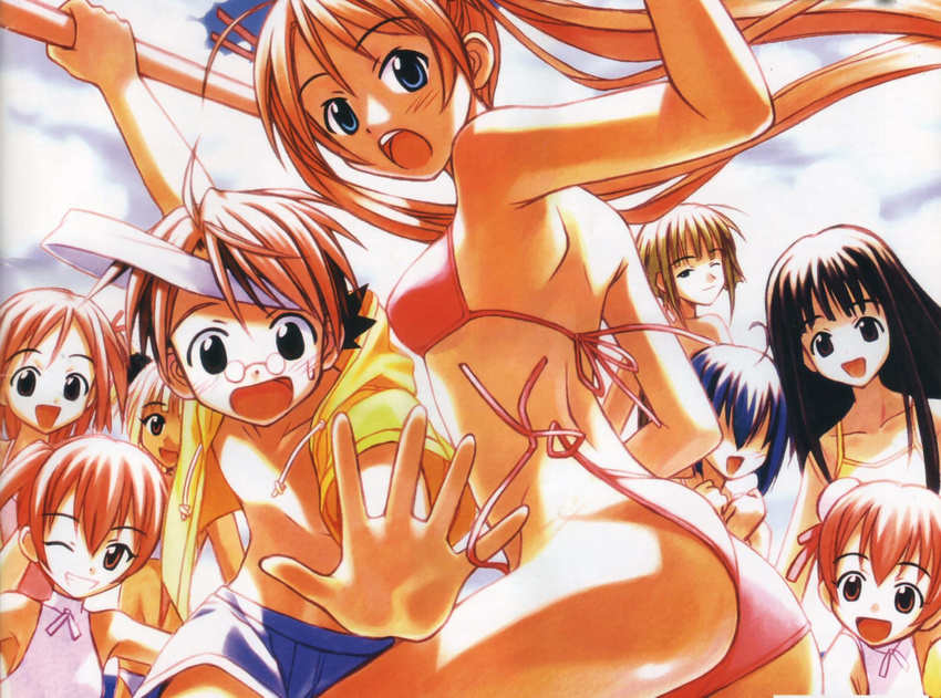 kagurazaka_asuna konoe_konoka ku_fei mahou_sensei_negima nagase_kaede narutaki_fumika narutaki_fuuka negi_springfield sasaki_makie swimsuit