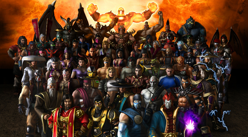 6+boys 6+girls absurdres alternate_costume angry armor ashrah bandanna bangs baraka beard black_eyes black_hair blaze_(mortal_kombat) blindfold blood blue_eyes blue_skin blunt_bangs bo'_rai_cho body_markings braid breasts brown_eyes cape choker cleavage crop_top cyrax dairou dark_skin darrius demon_wings dragon drahmin electricity ermac everyone evil extra_arms facial_hair facial_tattoo fangs fat_man frost_(mortal_kombat) frown fujin_(mortal_kombat) gloves glowing_eyes goro_(mortal_kombat) green_eyes hairline hands_on_hips havik headband helmet highres horns hotaru_(mortal_kombat) hsu_hao ice jacket jackson_briggs jade_(mortal_kombat) jarek_(mortal_kombat) johnny_cage kabal kai_(mortal_kombat) kano_(mortal_kombat) kenshi kintaro_(mortal_kombat) kira_(mortal_kombat) kitana kobra kung_lao kurtis_stryker large_breasts li_mei liu_kang long_hair looking_at_viewer magic mavado_(mortal_kombat) mileena mohawk mokap moloch_(mortal_kombat) monster_boy mortal_kombat mortal_kombat:_armageddon multiple_boys multiple_girls mustache nightwolf ninja nitara no_pupils noob_saibot official_art old_man onaga_(mortal_kombat) pale_skin ponytail quan_chi raiden_(mortal_kombat) rain_(mortal_kombat) receding_hairline reiko_(mortal_kombat) reptile reptile_(mortal_kombat) reptilian robe robot sareena_(mortal_kombat) scorpion_(mortal_kombat) sektor shang_tsung shao_kahn sharp_teeth sheeva shinnok_(mortal_kombat) short_hair shujinko_(mortal_kombat) sindel smoke_(mortal_kombat) sonya_blade spiked spiked_armor spiked_wristband sub-zero sunglasses sword tanya_(mortal_kombat) triclops two-tone_hair vampire vest wallpaper weapon white_eyes white_hair white_skin wounded wristband yellow_eyes zombie