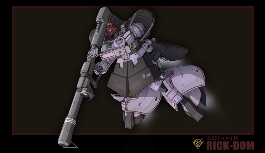 character_name gundam highres mecha mobile_suit_gundam no_humans rick_dom solo spikes viridian-c weapon