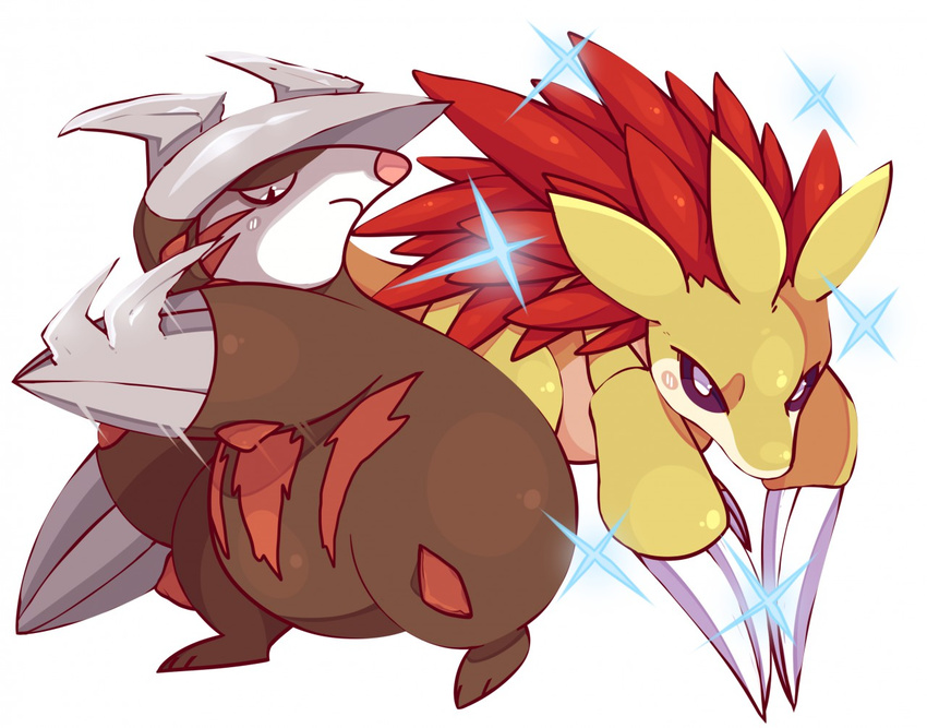 excadrill nintendo pok&eacute;mon rapirisu sandslash shiny_pok&eacute;mon video_games