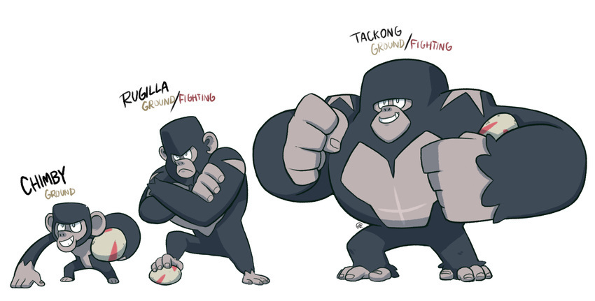 ape fak&eacute;mon gorilla mammal nintendo pok&eacute;mon primate rugby source_request unknown_artist video_games