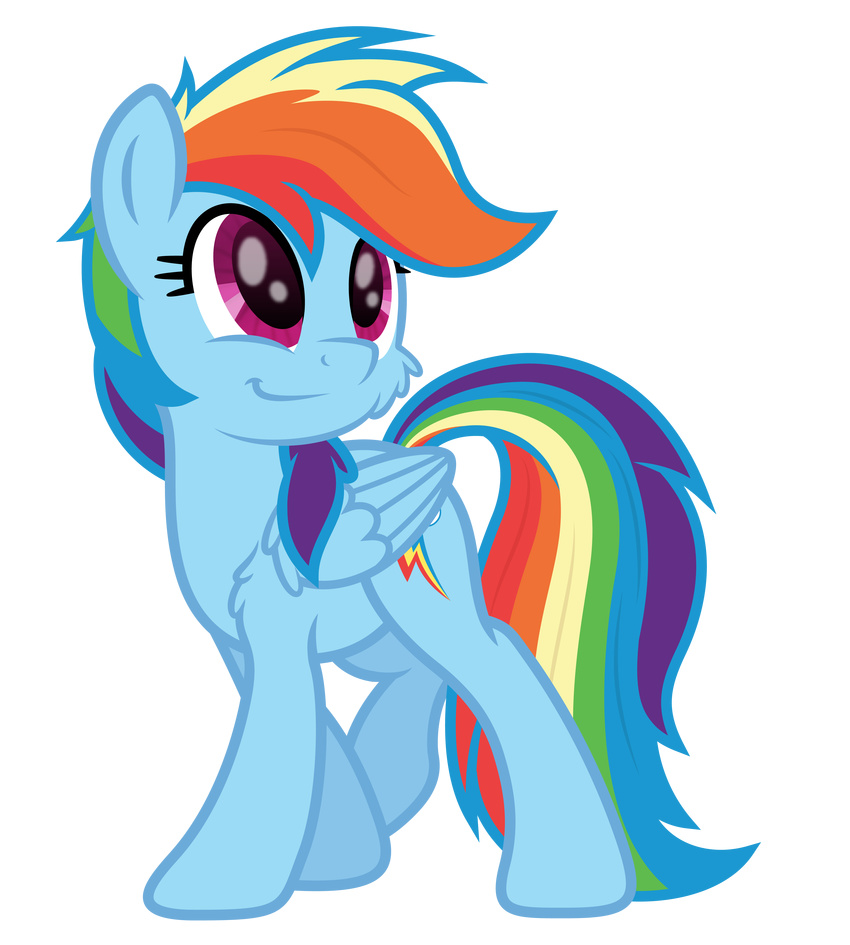 blue_feathers cutie_mark djdavid98 equine feathered_wings feathers female feral friendship_is_magic fur hair horse mammal multicolored_hair my_little_pony pegasus pony rainbow_dash_(mlp) rainbow_hair solo wings