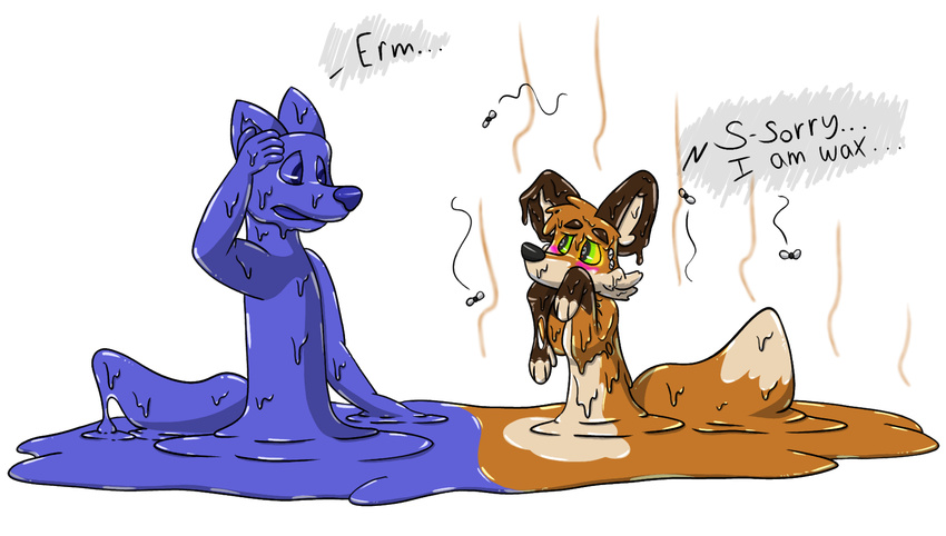 canine fox machine mammal melting robot smelly sticky t-wolf wax zukaro zukaro_travon