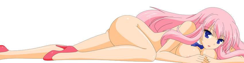 baka_to_test_to_shoukanjuu himeji_mizuki naked no_bra nopan possible_duplicate tagme vector_trace