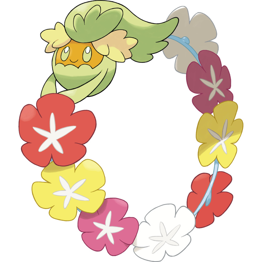 ambiguous_gender comfey fairy flower green_eyes nintendo official_art plant pok&eacute;mon tagme video_games