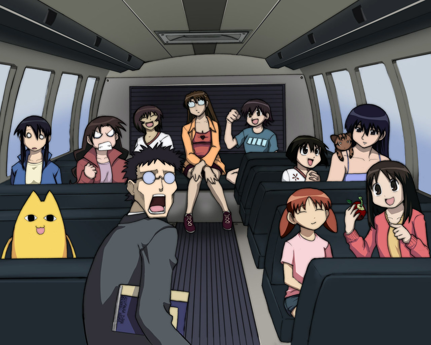 aida_kaori azumanga_daioh chiyo_father group kagura kasuga_ayumu kimura kurosawa_minamo mihama_chiyo mizuhara_koyomi sakaki takino_tomo tanizaki_yukari