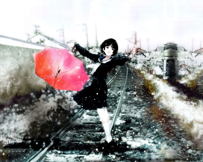 boon mikimoto_haruhiko snow train umbrella