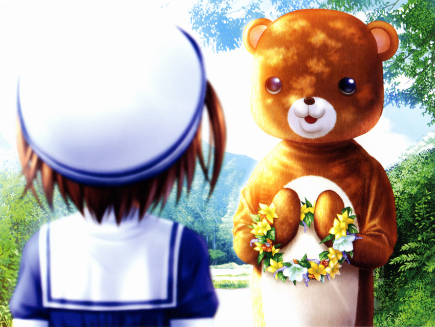 bear clannad fumio mishima_tomo sakagami_tomoyo seifuku tagme tomoyo_after