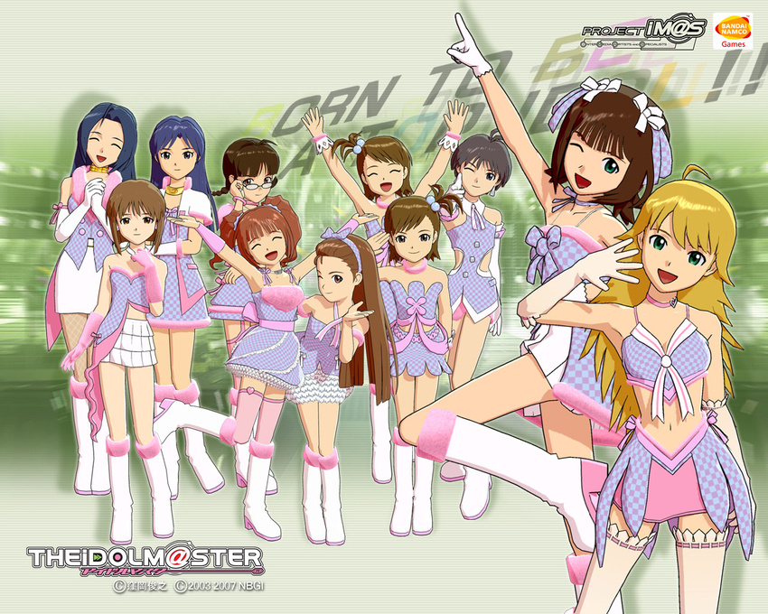 akizuki_ritsuko amami_haruka futami_ami futami_mami hagiwara_yukiho hoshii_miki idolmaster kikuchi_makoto kisaragi_chihaya minase_iori miura_azusa takatsuki_yayoi wallpaper