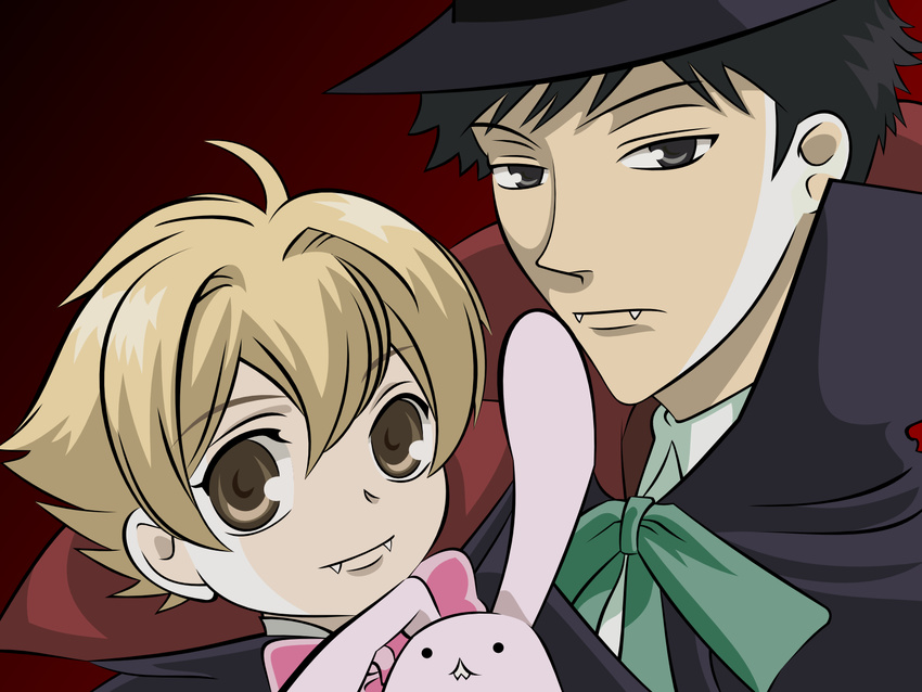 bunny cosplay haninozuka_mitsukuni morinozuka_takashi ouran_high_school_host_club vampire