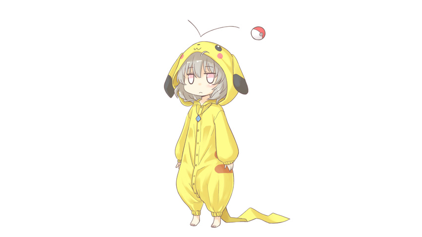 cosplay crossover nazrin nibi pikachu pokemon touhou white