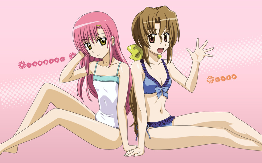 hayate_no_gotoku katsura_hinagiku maria pink swimsuit