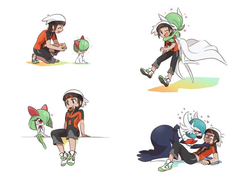 bano_akira gardevoir kirlia mega_gardevoir pokemon ralts yuuki_(pokemon)