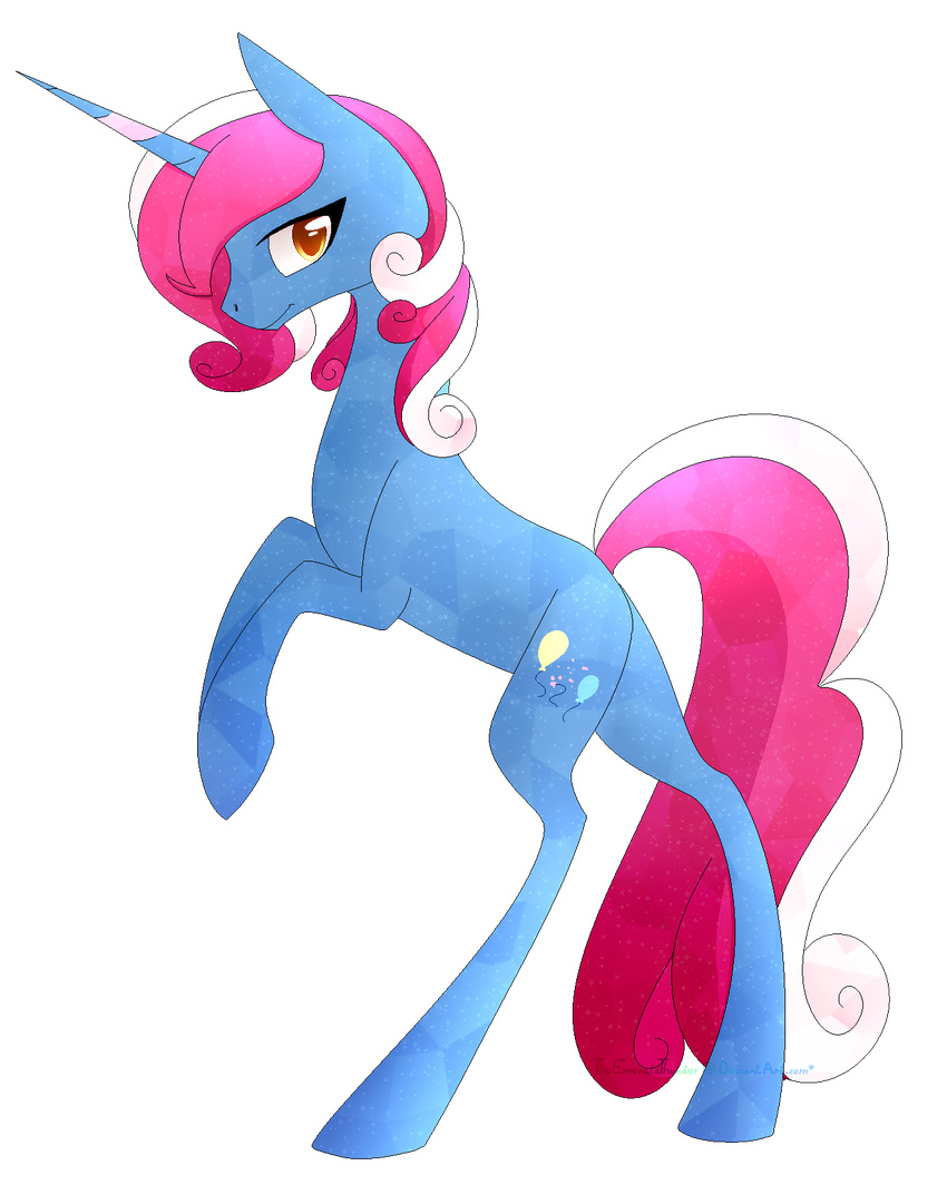 alpha_channel alphaaquilae cutie_mark equine fan_character female hair hooves horn looking_at_viewer mammal my_little_pony pink_hair sharp_horn simple_background solo standing transparent_background unicorn white_hair