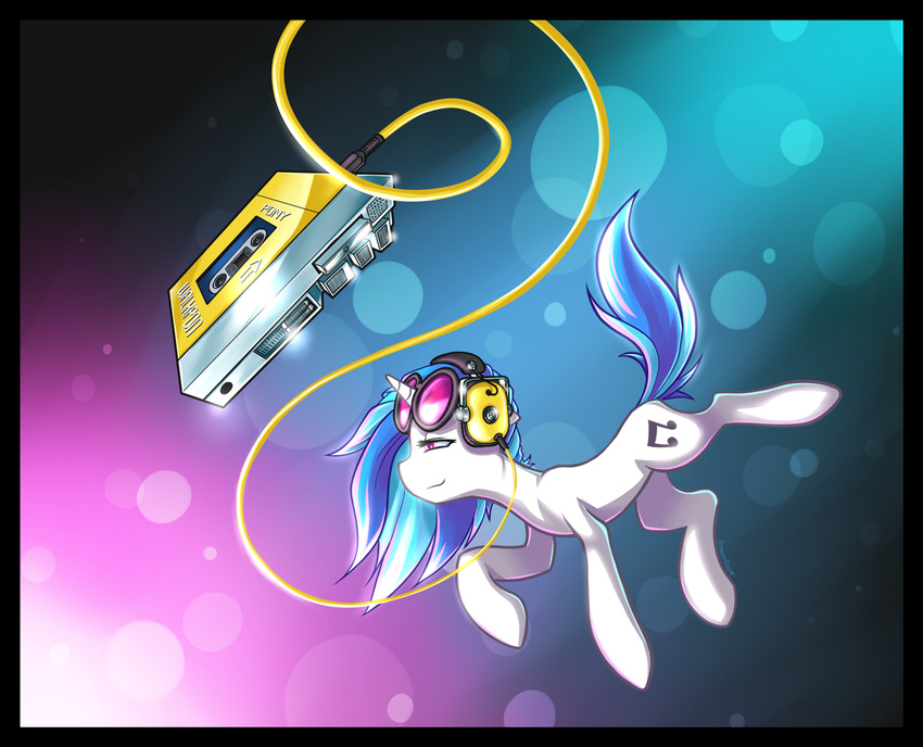 2013 cassette_player cutie_mark equine eyewear female friendship_is_magic headphones horn mammal my_little_pony romanrazor solo sunglasses unicorn vinyl_scratch_(mlp)