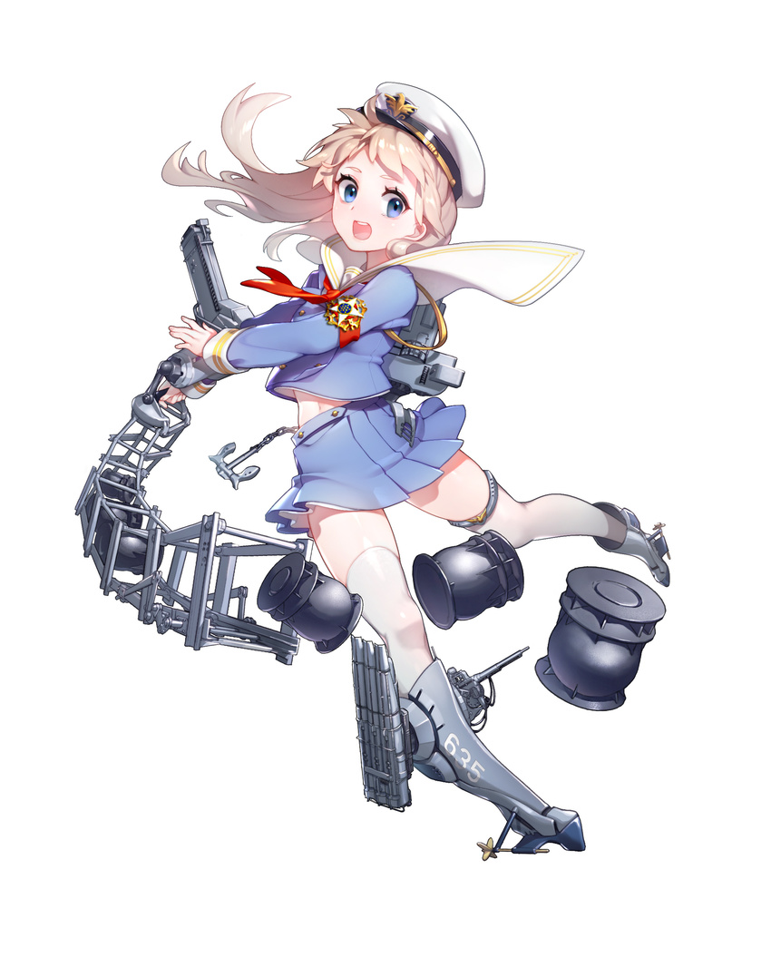 anthropomorphization battleship_girl england_(battleship_girl) jiu_jiang_zi thighhighs uniform