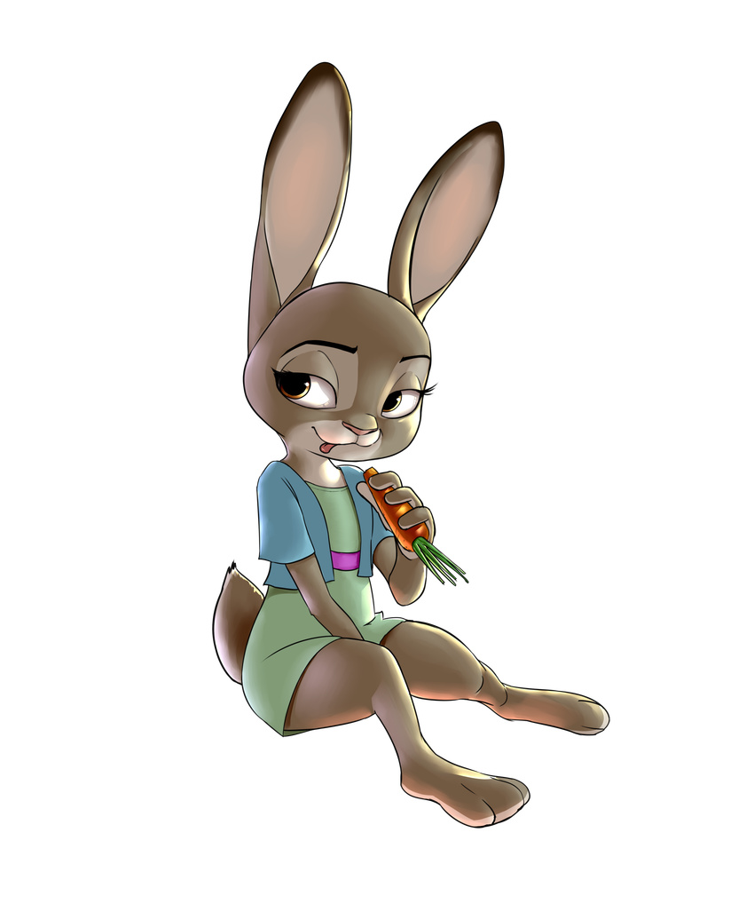 2016 anthro breasts disney female judy_hopps lagomorph mammal rabbit solo zigrock001 zootopia