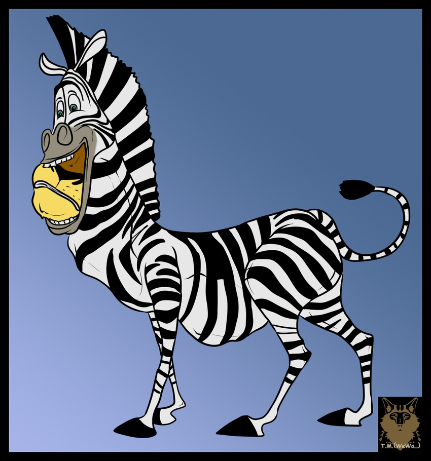 alex_the_lion equine feline lion madagascar male mammal marty_the_zebra vore wewo zebra