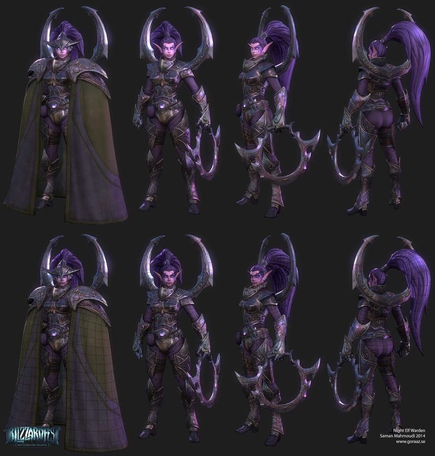 blizzard full_body heroes_of_the_storm night_elf night_elf_warden warcraft world_of_warcraft