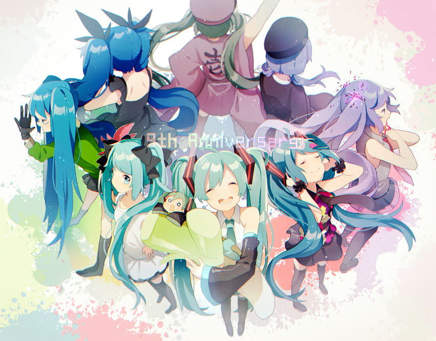 deep-sea_girl_(vocaloid) ghost_rule_(vocaloid) hatsune_miku matryoshka_(vocaloid) senbon-zakura_(vocaloid) tell_your_world_(vocaloid) uiyuzu_(uichoco) vocaloid world_is_mine_(vocaloid)