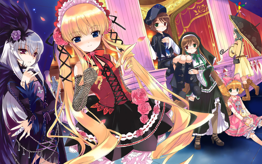 goth-loli hina_ichigo kanaria kirakishou kunkun rozen_maiden shinku souseiseki suigintou suiseiseki