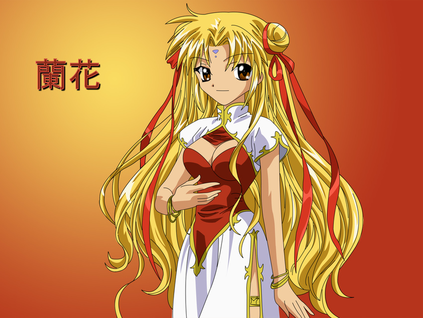 blonde_hair brown_eyes franboise_ranpha galaxy_angel highres ranpha_franboise wallpaper