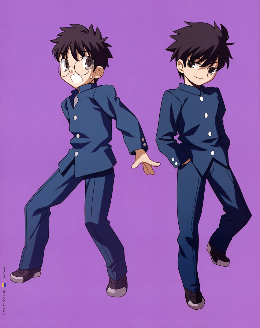 chibi male melty_blood nanaya_shiki takeuchi_takashi tohno_shiki tsukihime type_moon