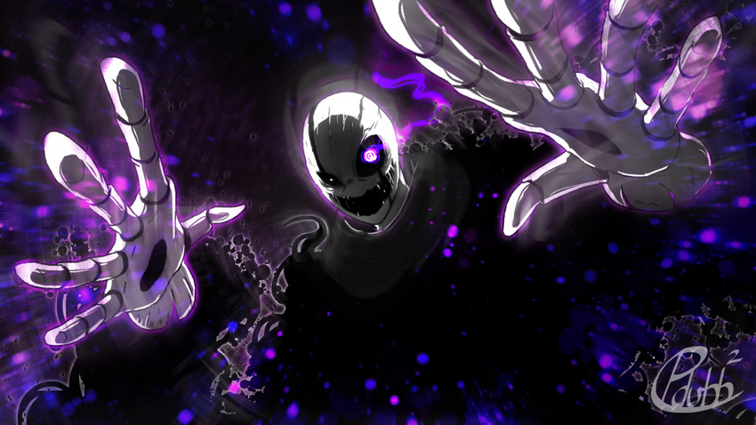 gaster looking_at_viewer pdubbsquared space undertale video_games