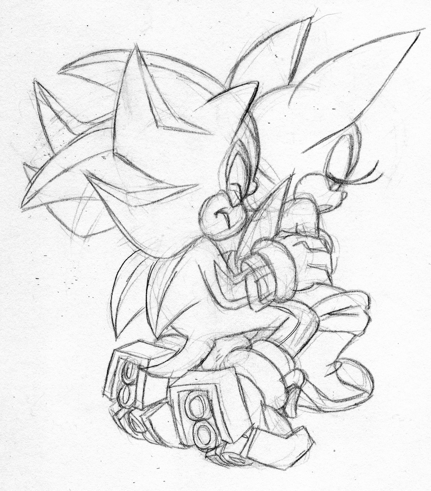 ambiguous_penetration anthro backsack balls bat clothing duo female footwear gloves half-closed_eyes hedgehog male male/female mammal monochrome penetration praiz rouge_the_bat sex shadow_the_hedgehog shoes simple_background sketch sonic_(series) video_games white_background wings